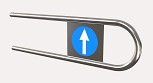 Дуга на калитку К11 (левая) (Ø25 L=800мм)